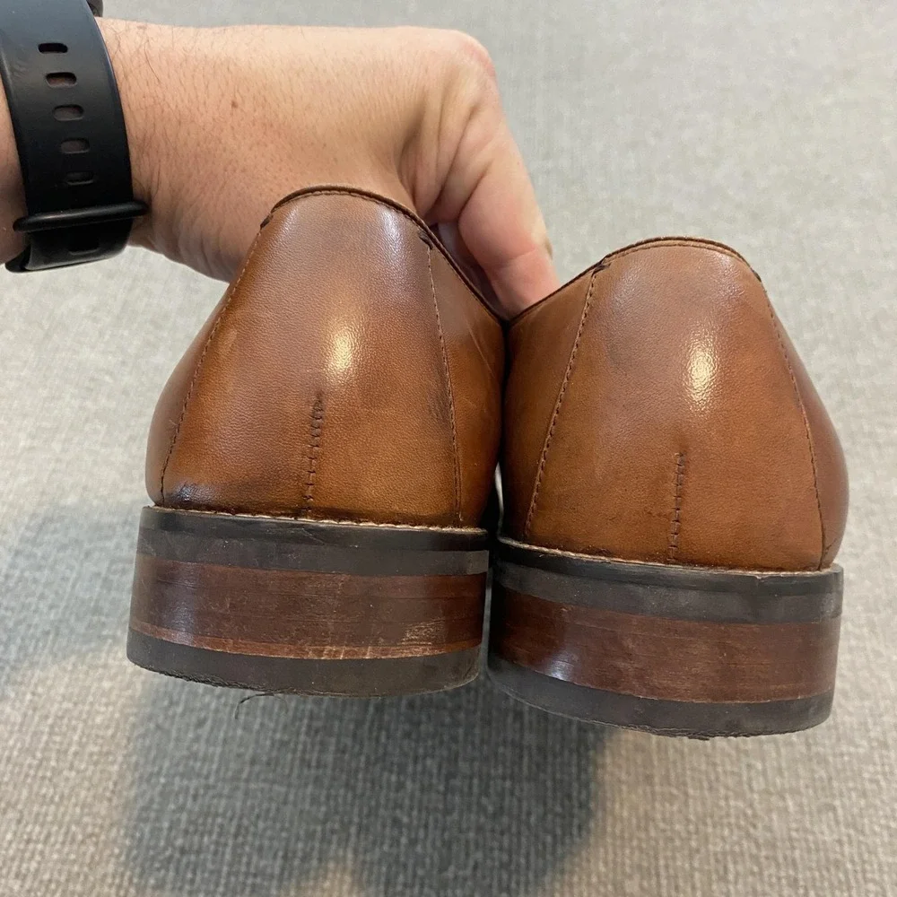 Cole Haan Shoes Mens Size 10.5 M Brown Leather Cap Toe Derby Dress C11632